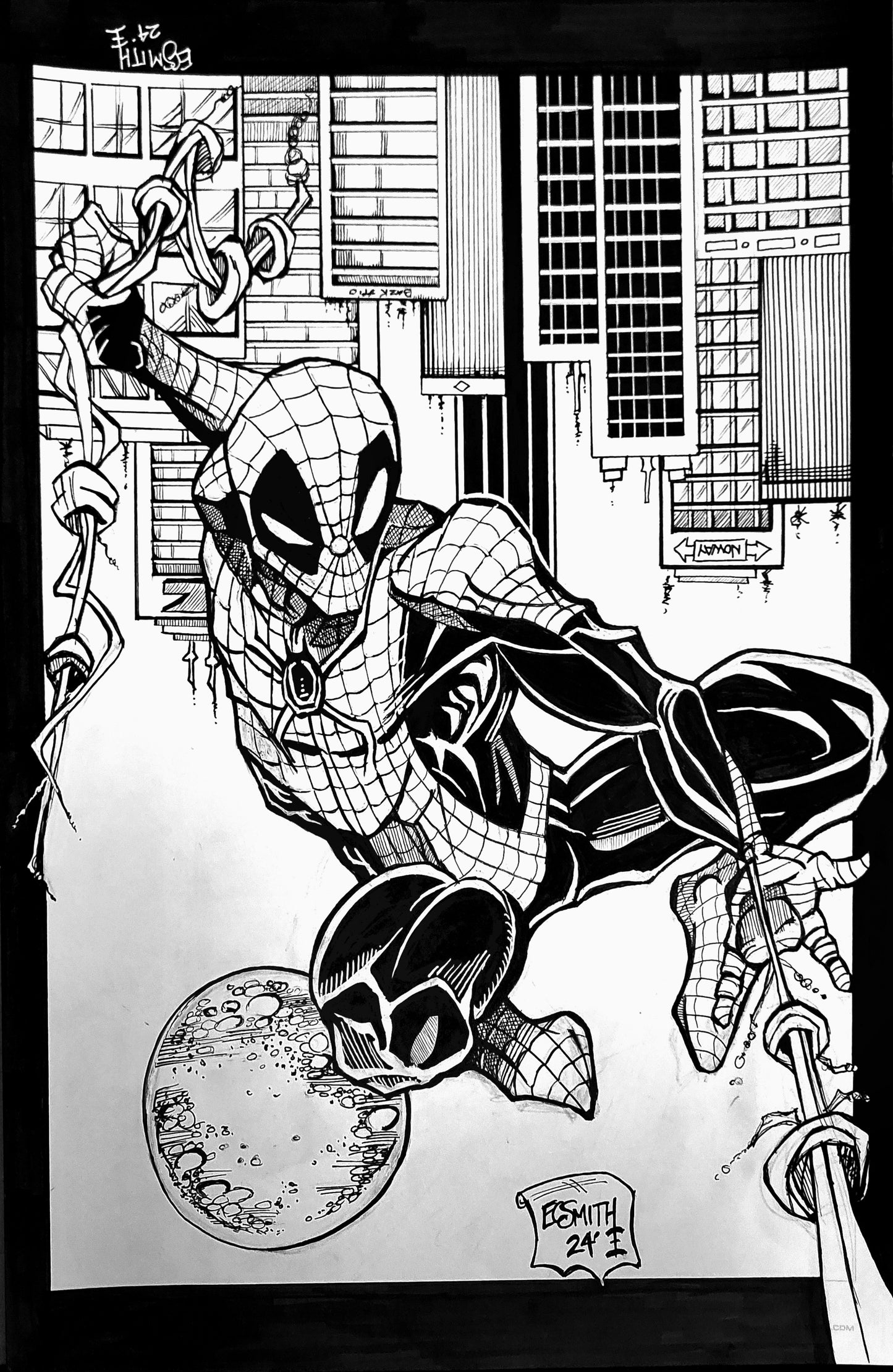 Spiderman Upside Down