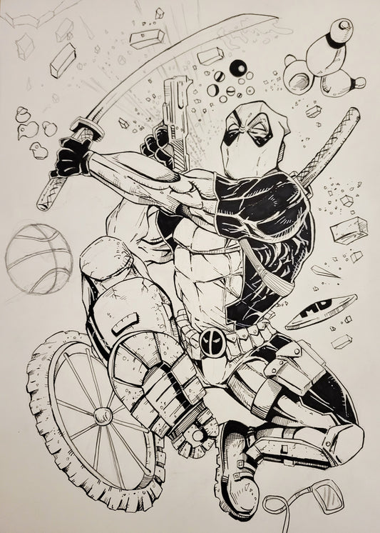 Deadpool Explosion - 11 x 17
