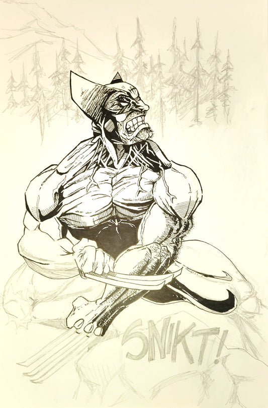 Wolverine in the Woods