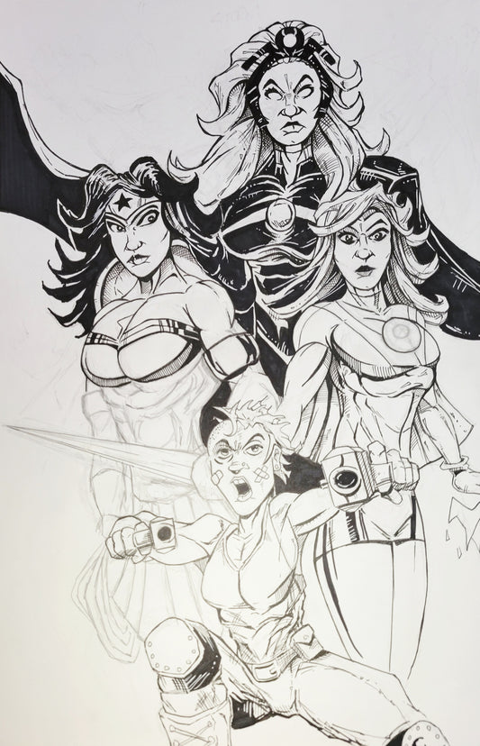 Ladies Night Out - Wonder Woman, Storm, Eve and Tank Girl