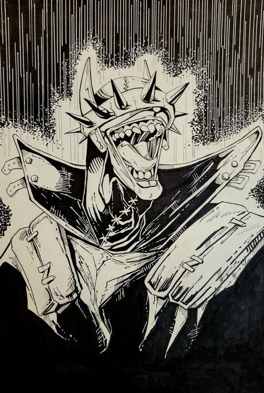 Batman who Laughs in the rain