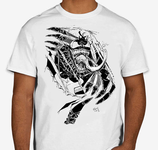 Venom Ripping Through T-Shirt