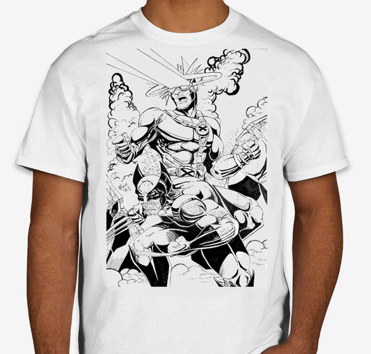 Cyclops, Wolverine, X-Men In Action T-Shirt