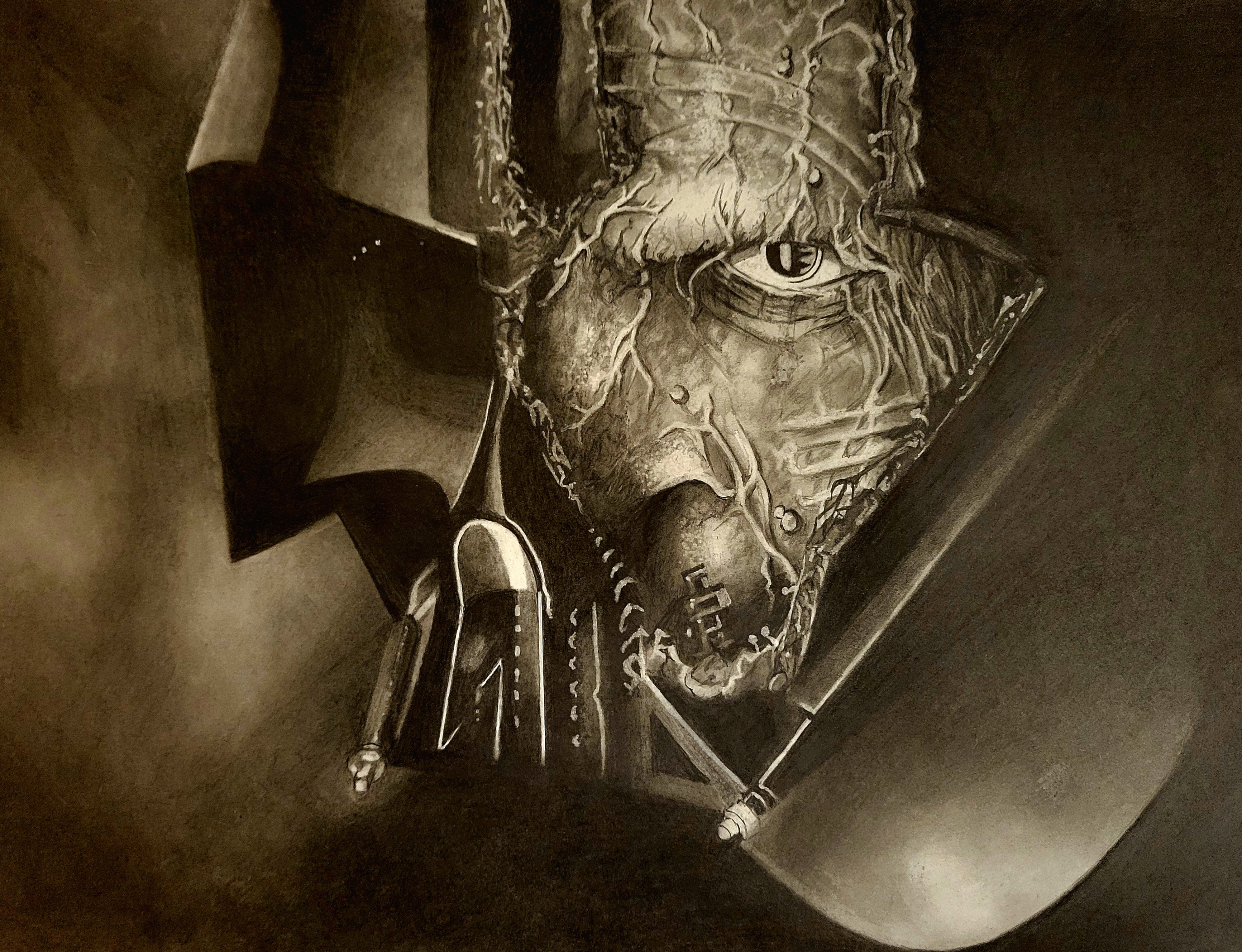 Under the Darth Vader Mask