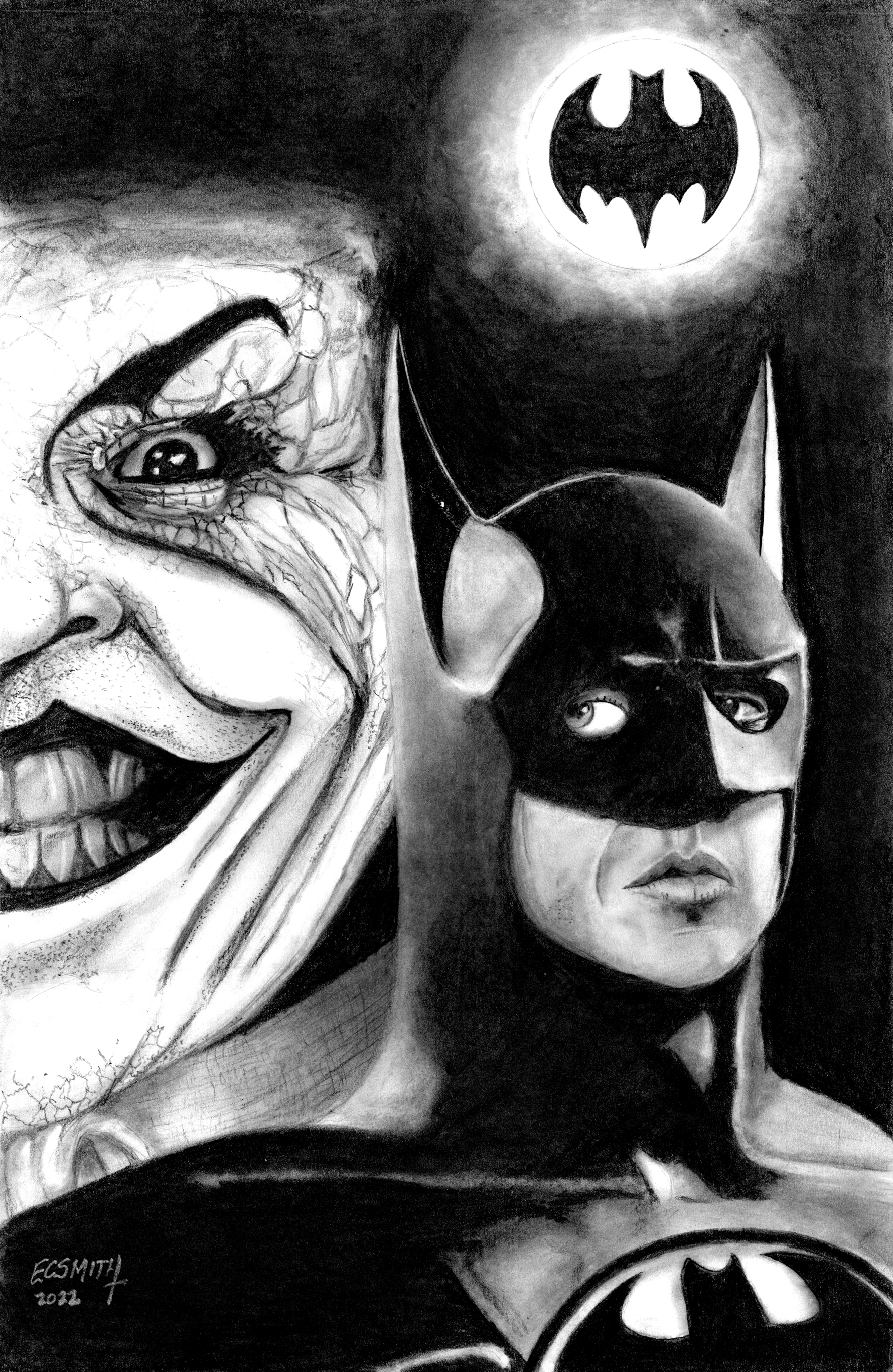 Print of My Original Michael Keaton as Batman