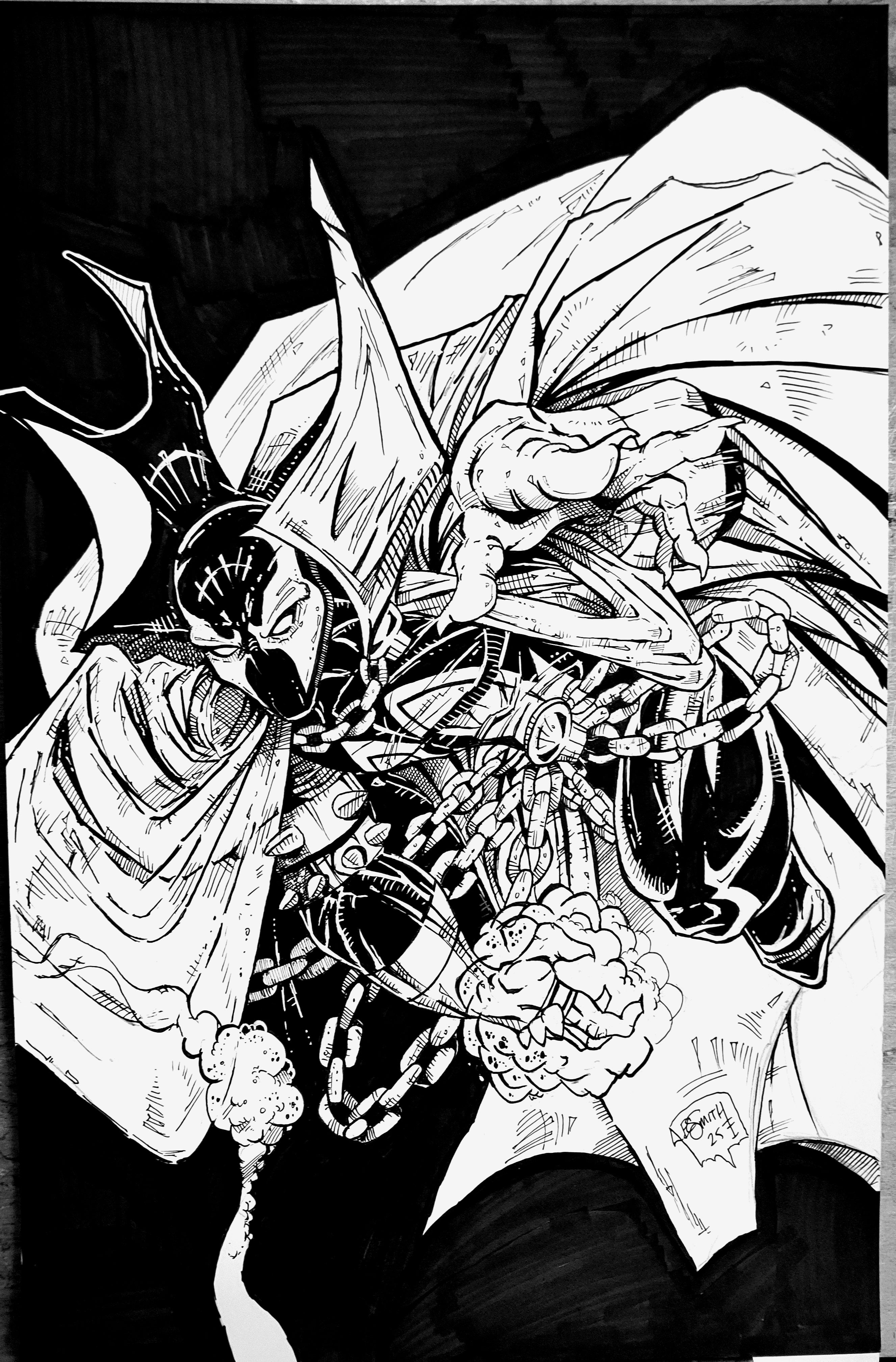 Spawn #1 Cover Recreation