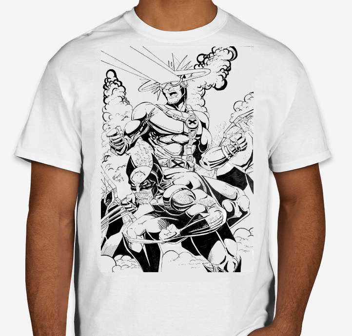 Cyclops, Wolverine, X-Men In Action T-Shirt