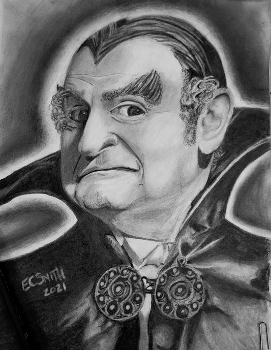 Original Non-Print - Grandpa Munster - 9in x 12in - B&W